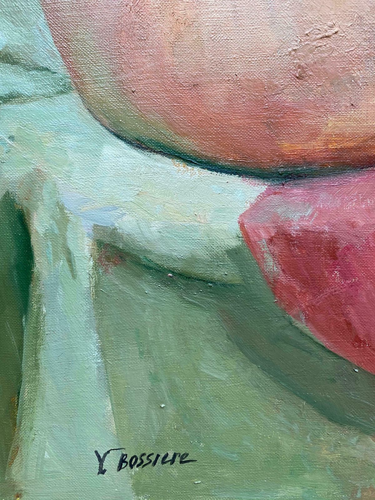 Yvette Bossierethe Artists Model   Portrait Of Nude Lady 20th Century French Impressionist Oil20th Century photo Art