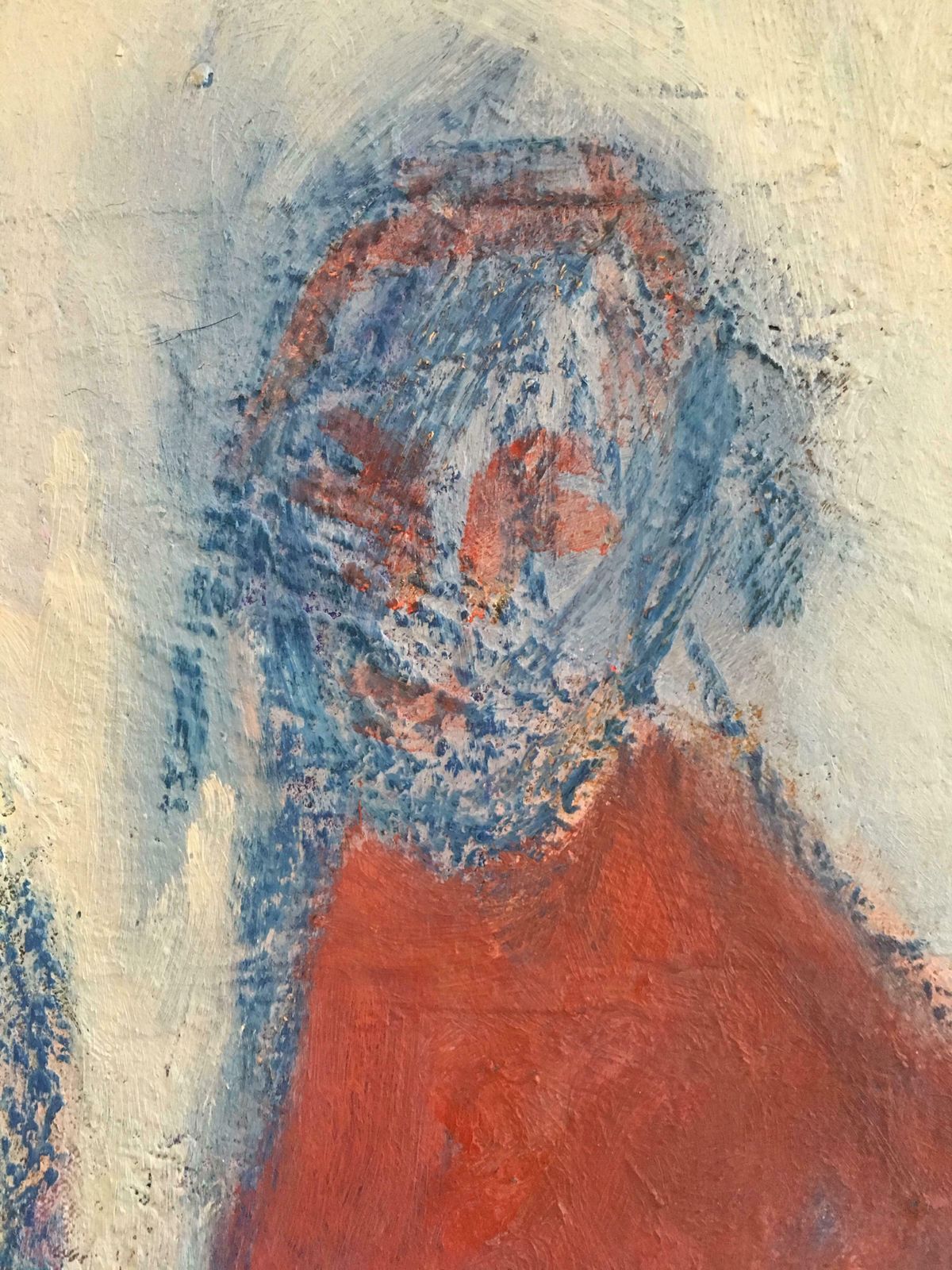 Akos Birohuge Multicoloured French Abstract Cubist Figures Dancing Original Oil Painting 2006 photo vinterior