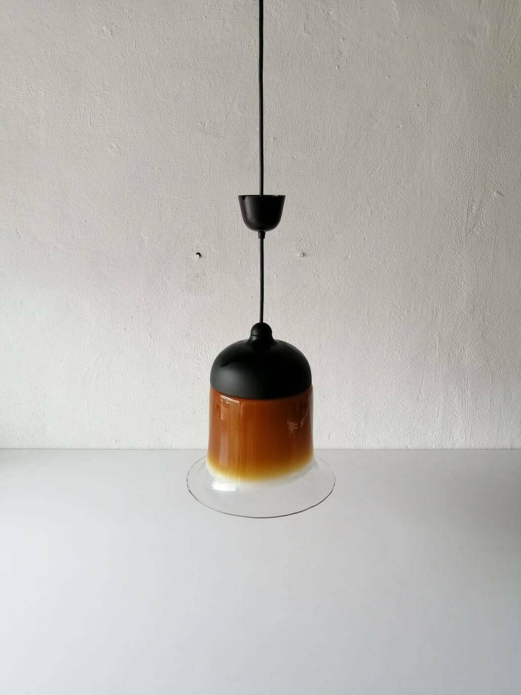 Peill Putzler Beautiful Caramel Glass Pendant Lamp, 1960s Germany photo 449.0