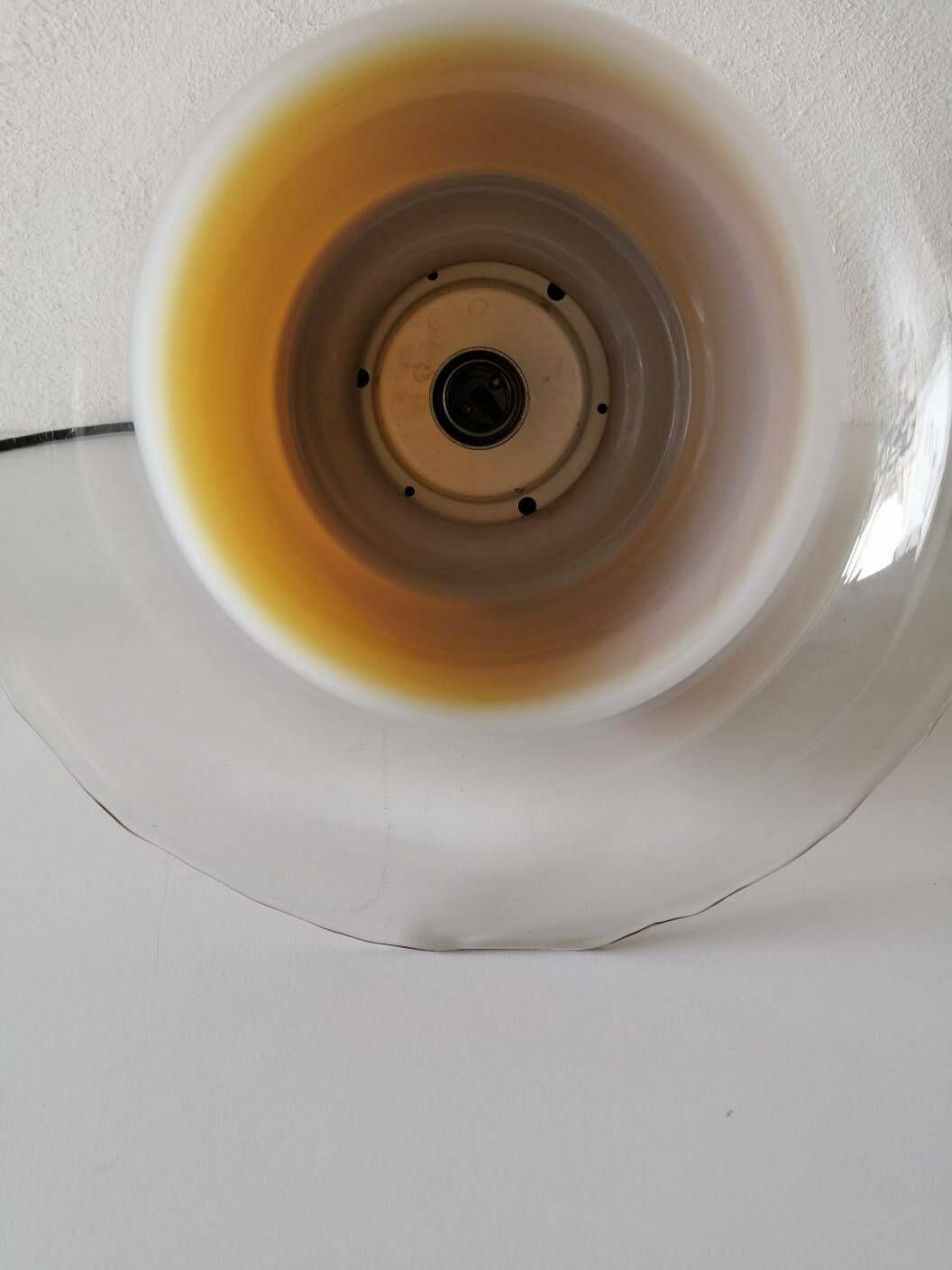 photo furniture Peill Putzler Beautiful Caramel Glass Pendant Lamp, 1960s Germany