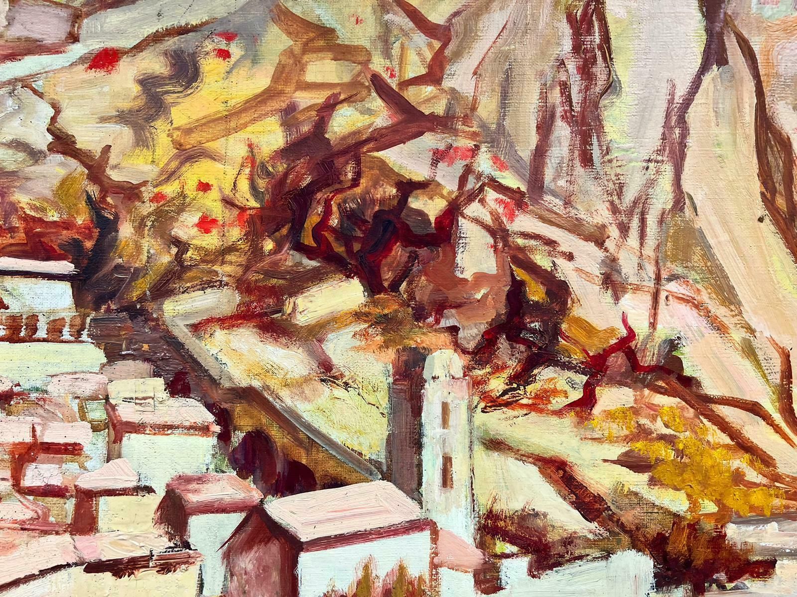Josine Vignonhuge French Post Impressionist Signed Oil Southern France Catalan Landscape1950's photo buy