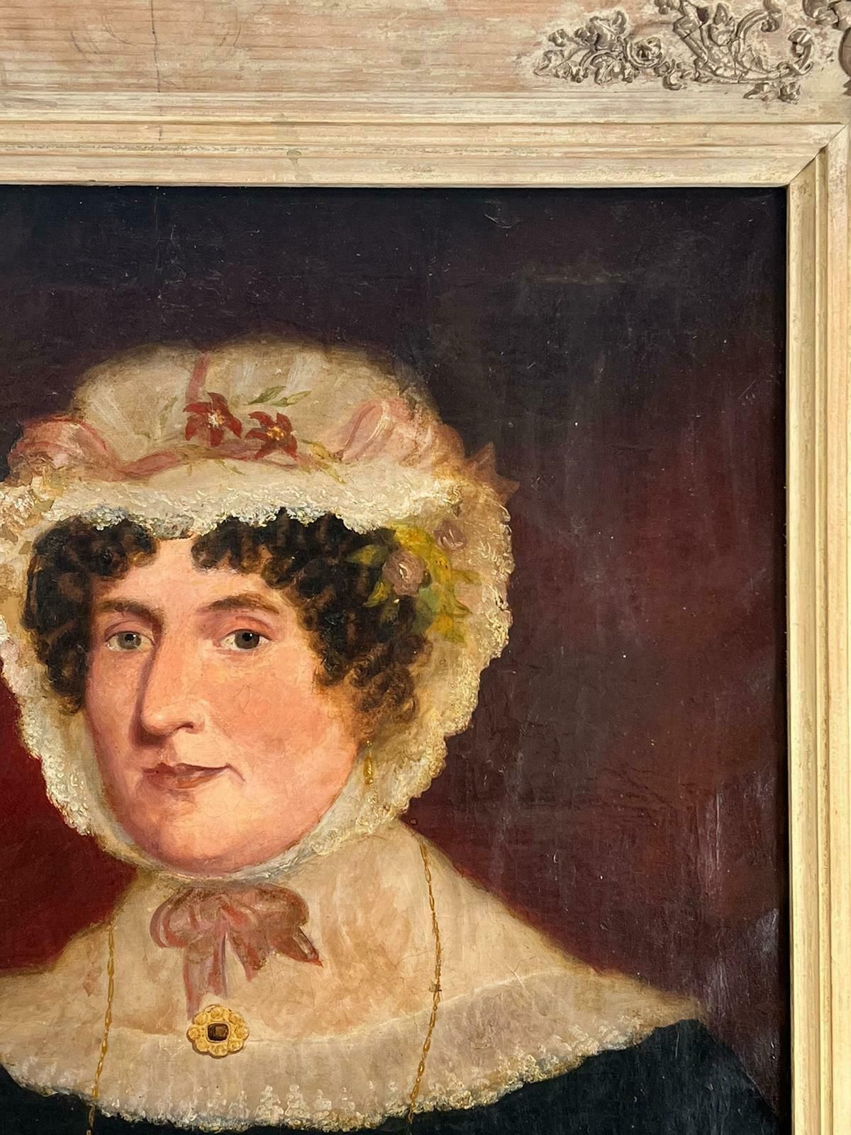 19th Century English School1870’s Victorian English Portrait Of Country House Lady Large Oil On Canvas1870’s photo for sale