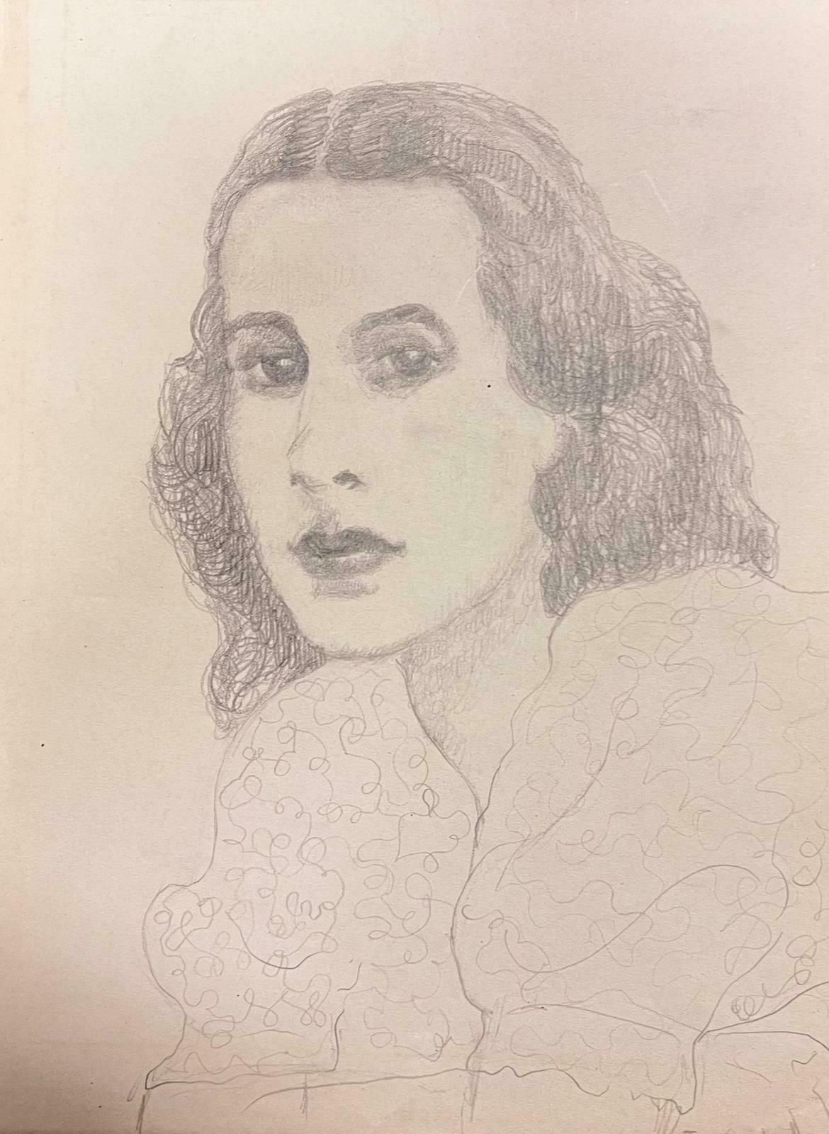 Marjorie Schiele (1913 2008)Elegant Portrait Of Young Lady Paris School Mid 20th Century Listed Artist