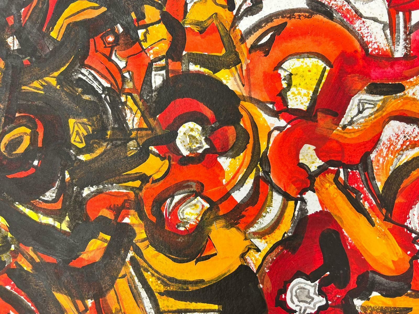 Jacques Coulais (1955 2011)french Expressionist Abstract Original Painting Artists Studio Provenance photo for sale
