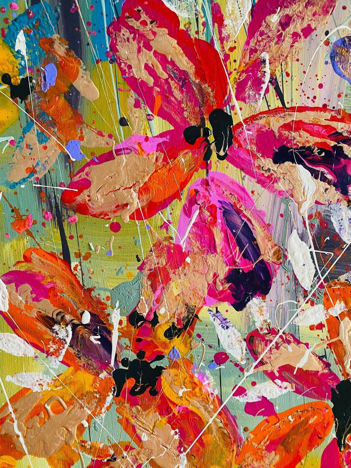 photo for sale Miranda...Large Hand Painted Original Acrylic Art On Canvas 150cm X 100cm