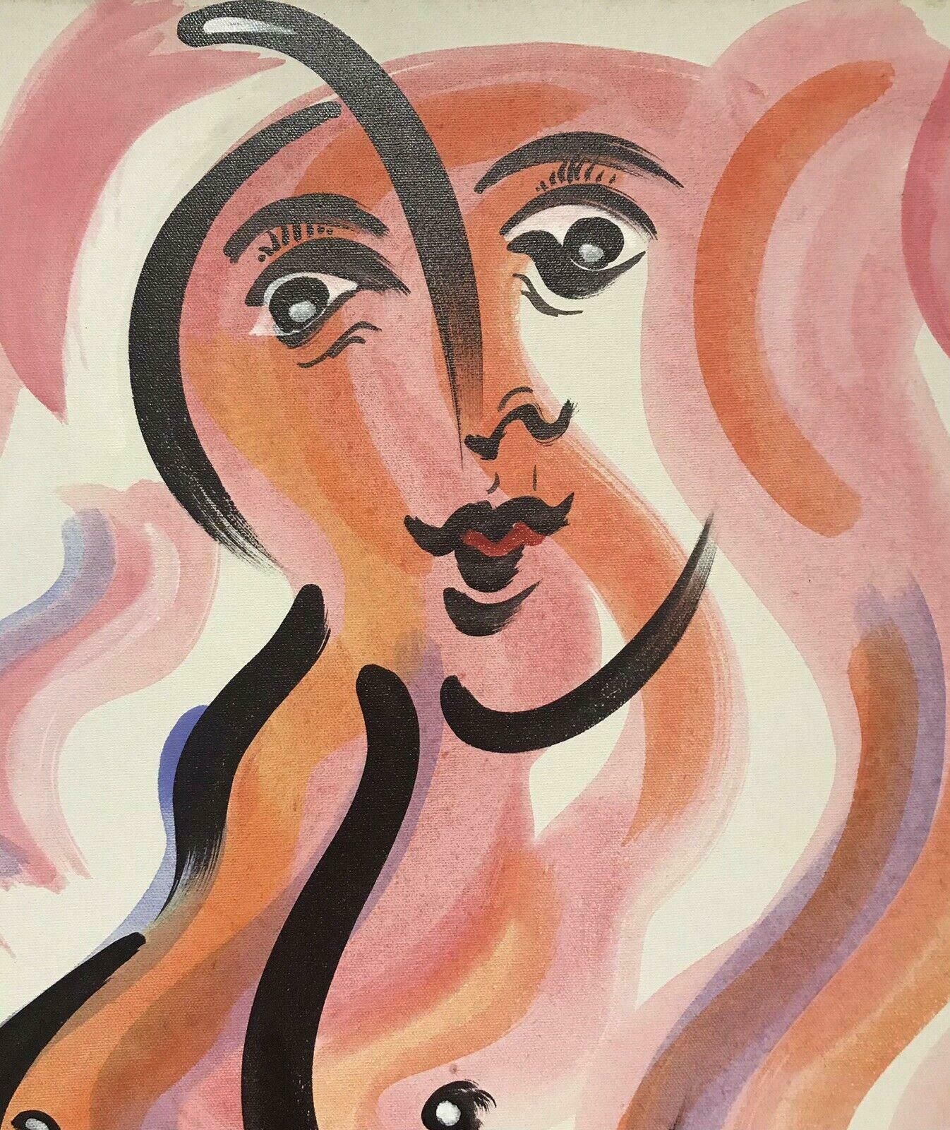 Nico Arvanitidisnico Arvanitidis (B.1943) Huge Signed Greek Oil   Nude Females Modernist Work21st Century photo vinterior
