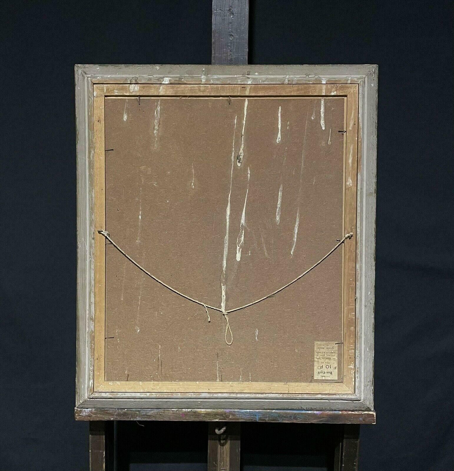 French Schoolmid Century French Expressionist Portrait Of A Man, Framed Oil Painting photo 2448.0