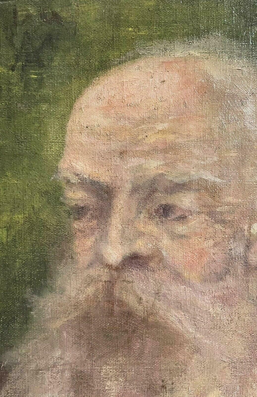 French Impressionist19th Century French Impressionist Period Oil Painting   Portrait Of Bearded Manc. 1880's photo vinterior