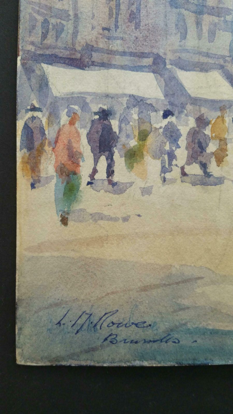 Leonard Machin Rowemid 20th Century Impressionist De Brouckere Brussels Belgium,  1950 photo 709.0
