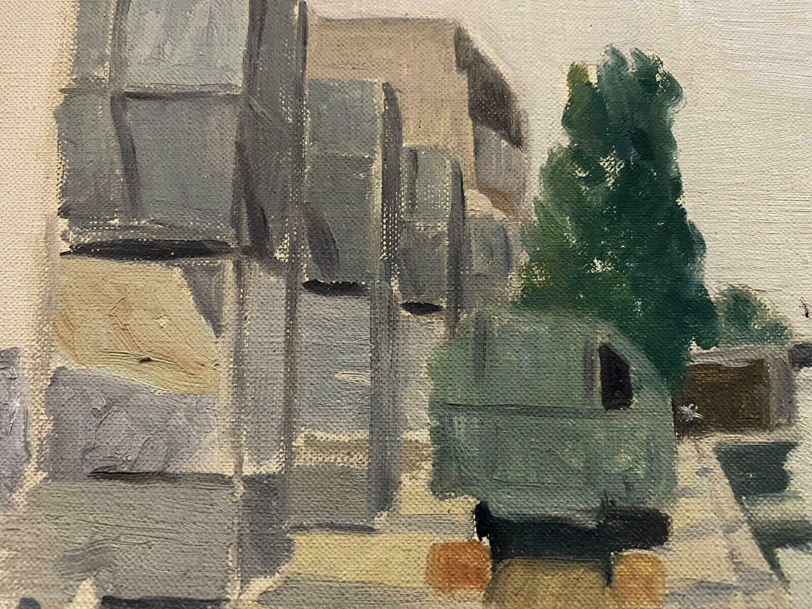 Genevieve Zondervan (1922 2013)mid Century French Oil Painting   Beside The Canalc. 1960's photo for sale