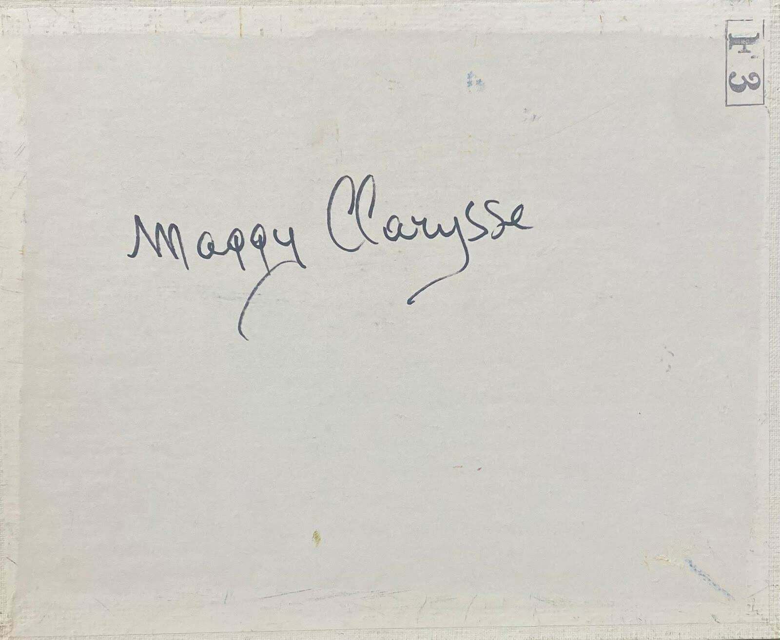 Maggy Clarysseflamboyant French Impressionist Oil Painting Courtyard Garden C.2000 photo for sale