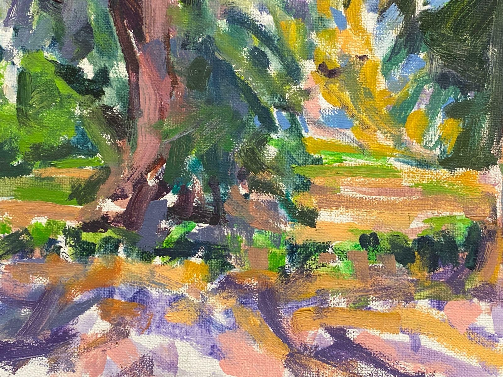 Douglas Stuart Allenimpressionist Oil Painting   The House In Beautiful Landscape20th Century photo vinterior