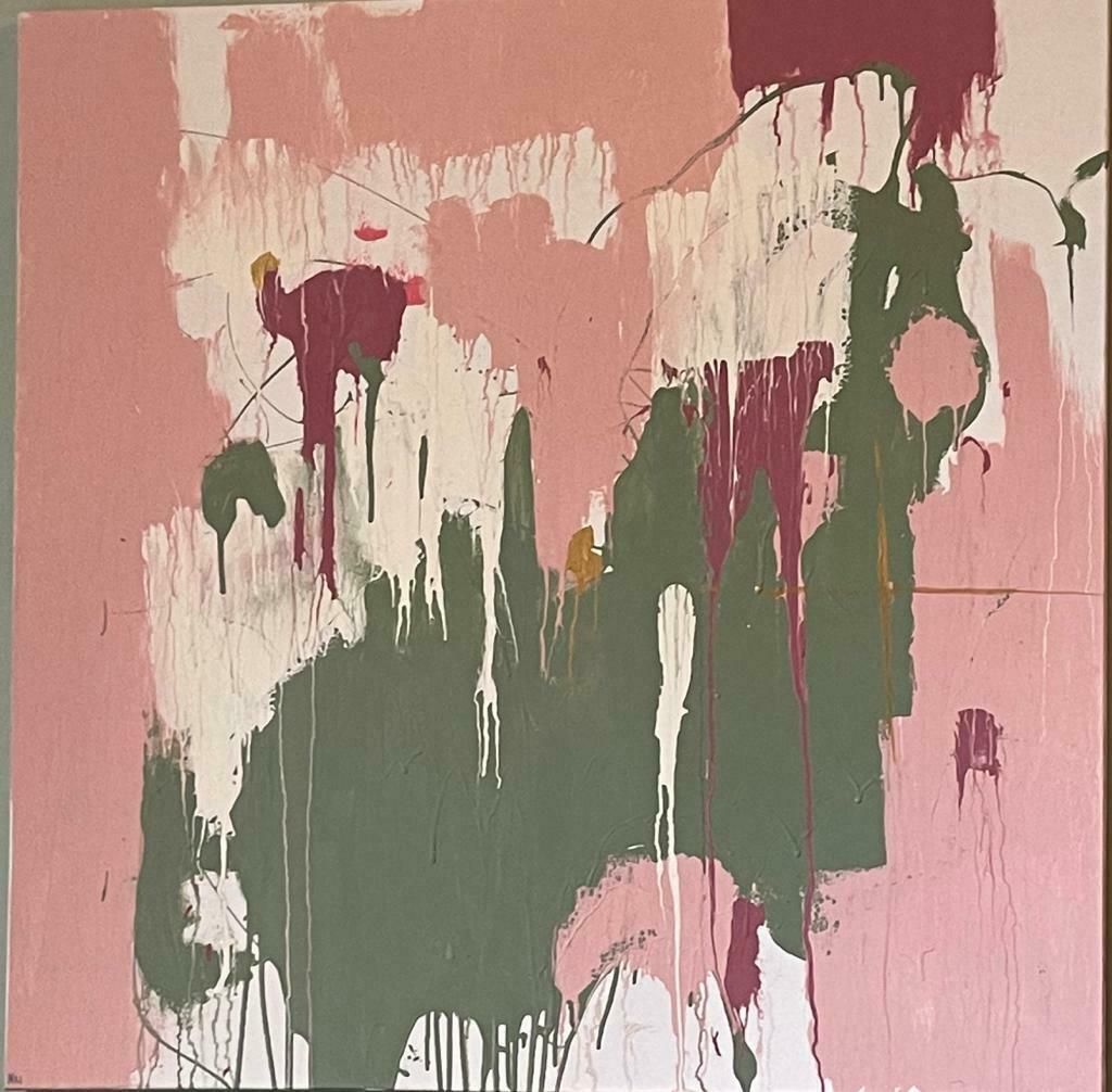 Natasha Rufus Isaacshuge British Contemporary Abstract Painting Soft Pastel Shade Muted Coloursc.2022