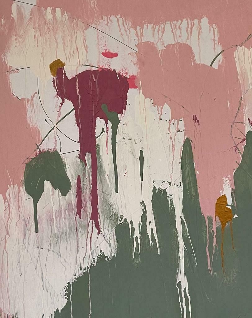 Natasha Rufus Isaacshuge British Contemporary Abstract Painting Soft Pastel Shade Muted Coloursc.2022 photo for sale