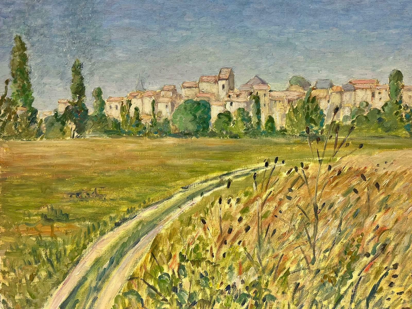 Guy Pichonview Over Provence Village French Impressionist Oil On Canvas20th Century photo furniture