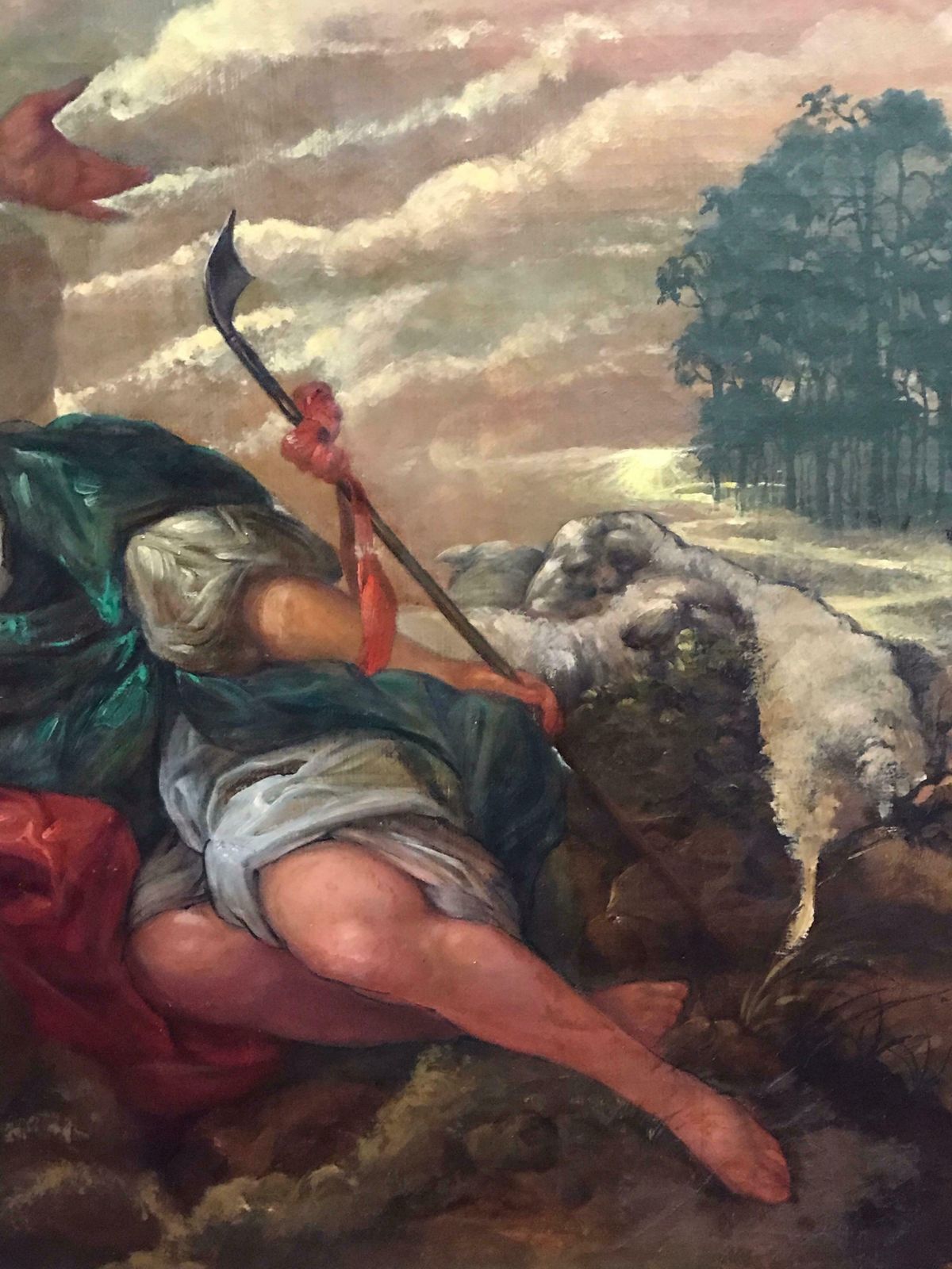 French Rococohuge Antique French Rococo Oil Painting Mythological Lovers In Landscapec.1890 photo vinterior