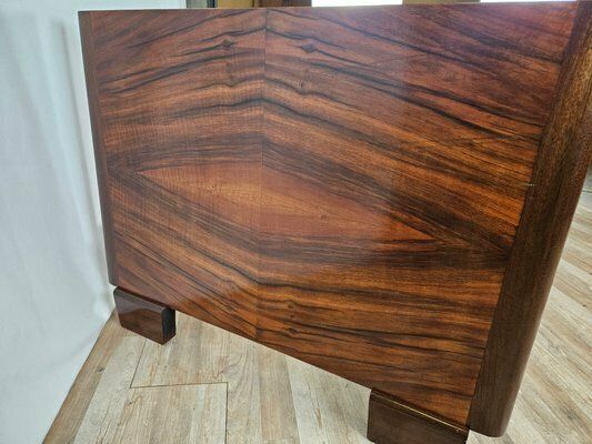 714.0 Art Deco Walnut Bed, 1940 photo