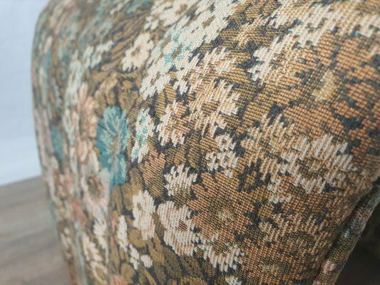 photo vintage Vintage Chairs With Floral Fabric, 1970s, Set Of 2