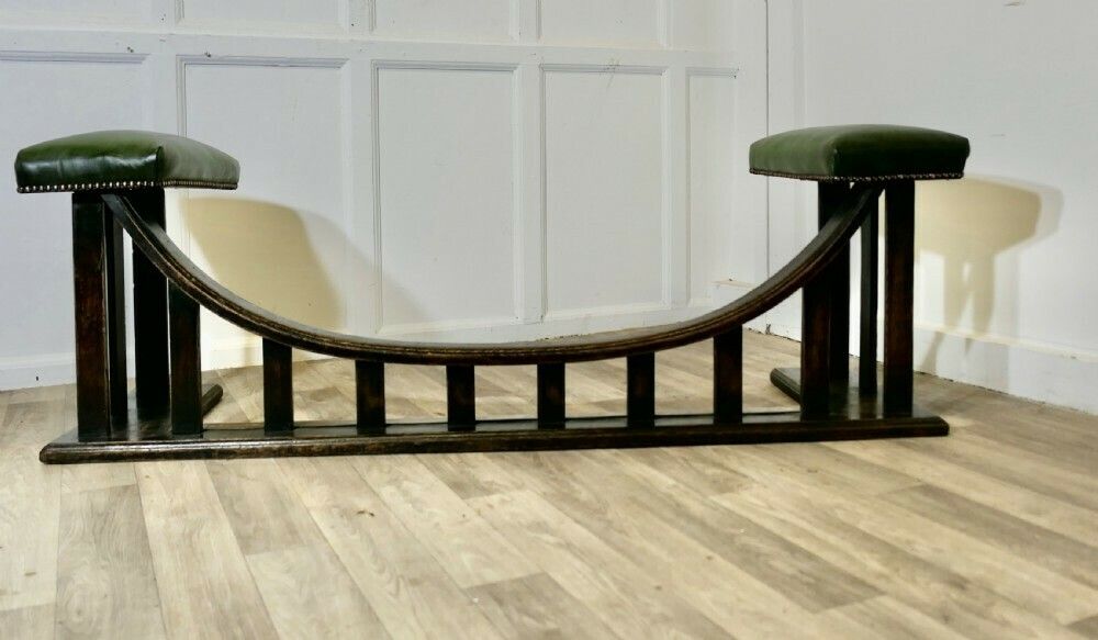 A William Birch Arts And Crafts Heavy Oak Club Fender