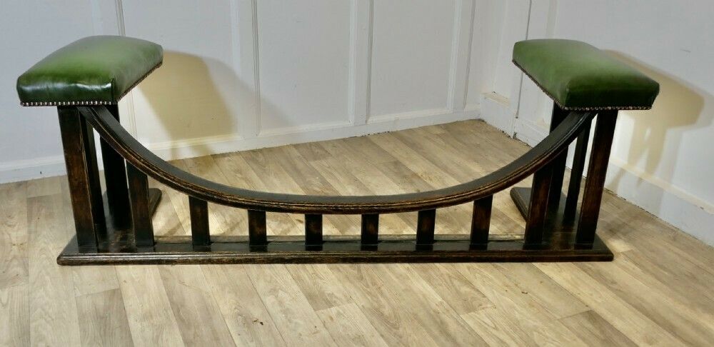 A William Birch Arts And Crafts Heavy Oak Club Fender photo for sale