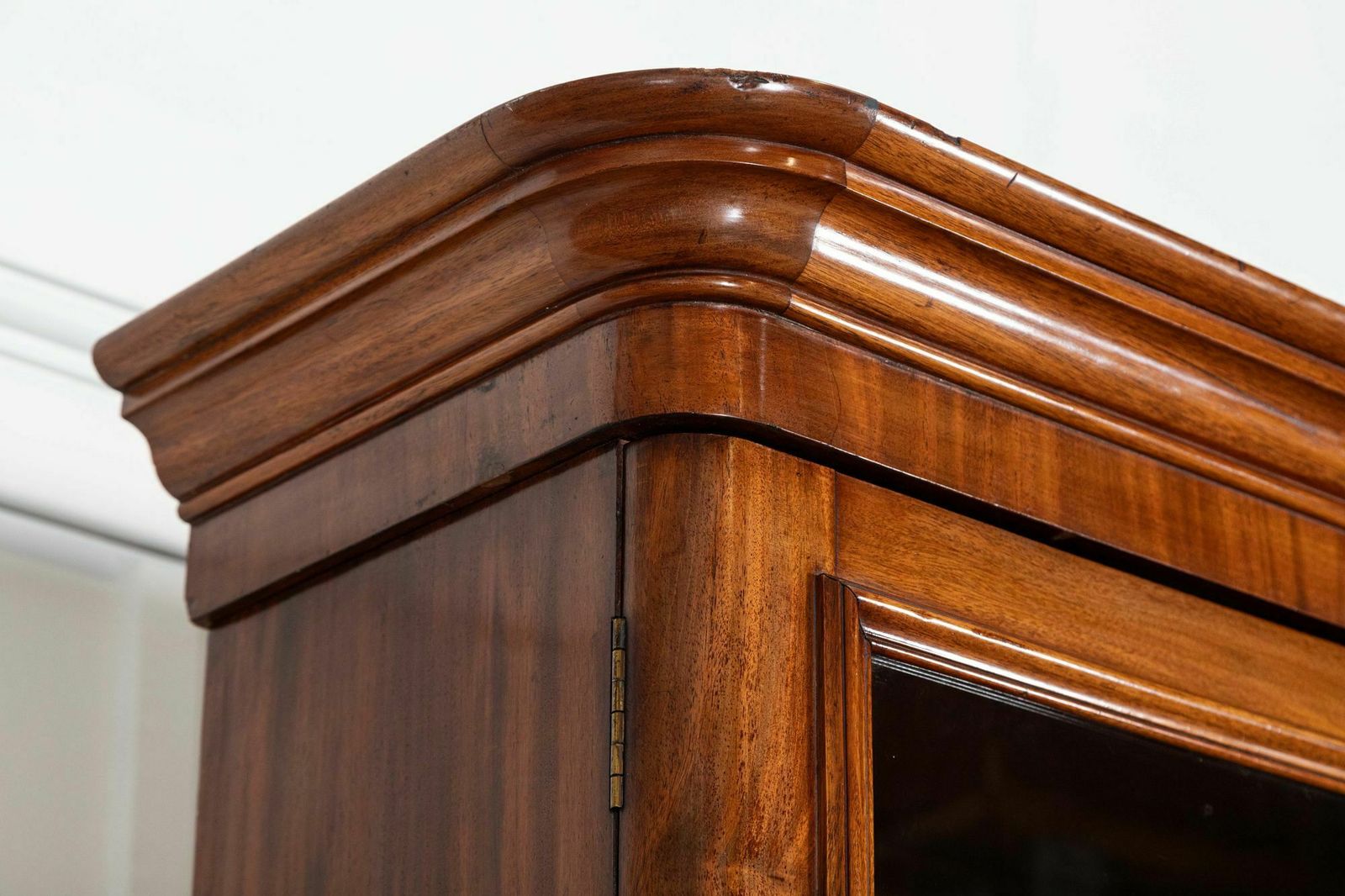 Monumental Early 19thc English Mahogany Glazed Library Bookcase photo vintage