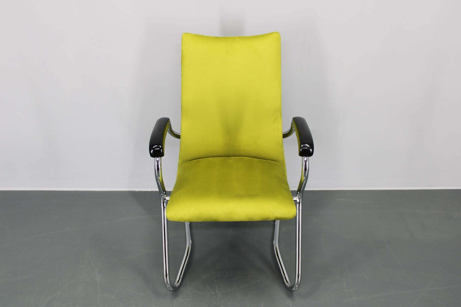 1970s German Tubular Armchair Or Desk Chair, Restored photo Furniture