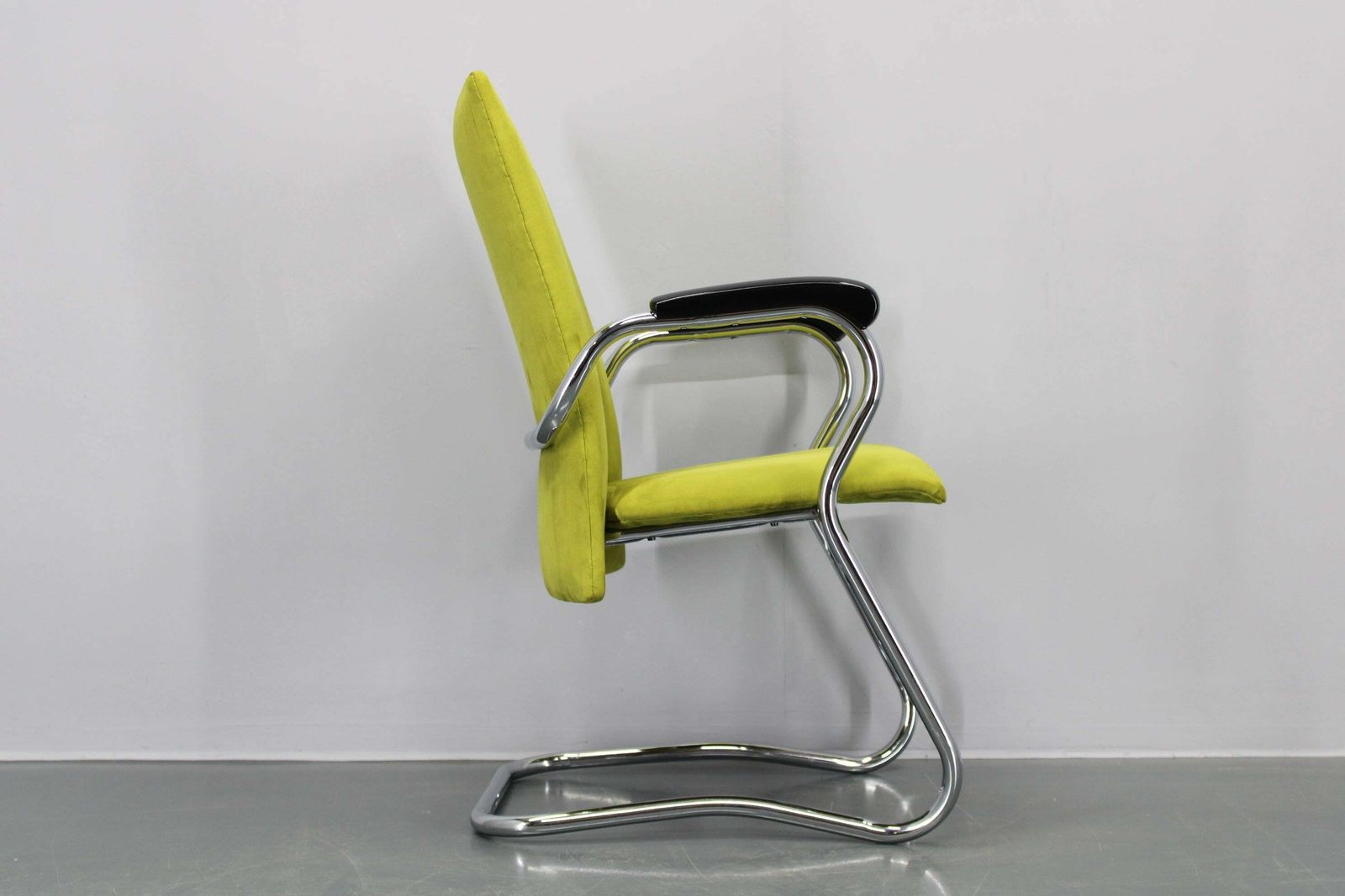 photo furniture 1970s German Tubular Armchair Or Desk Chair, Restored