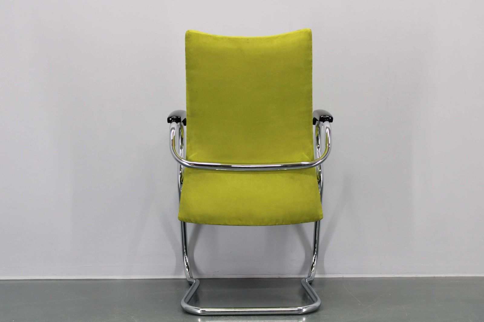 photo for sale 1970s German Tubular Armchair Or Desk Chair, Restored
