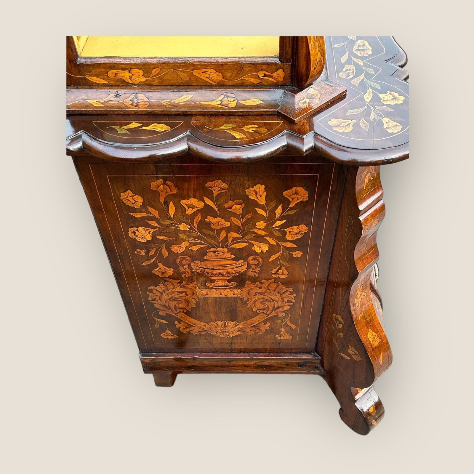 Edwards & Roberts Dutch Marquetry Display Cabinet On Chest photo buy