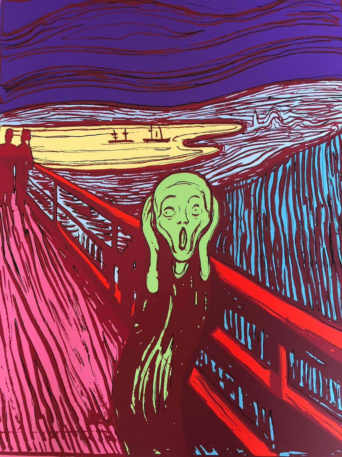 Andy Warhol 'Sunday B. Morning' Munch's "The Scream" Green