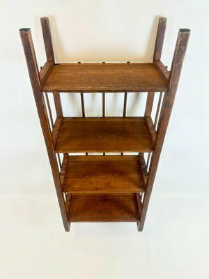 Art Nouveau Wooden Bookshelf, 1890s photo vinterior