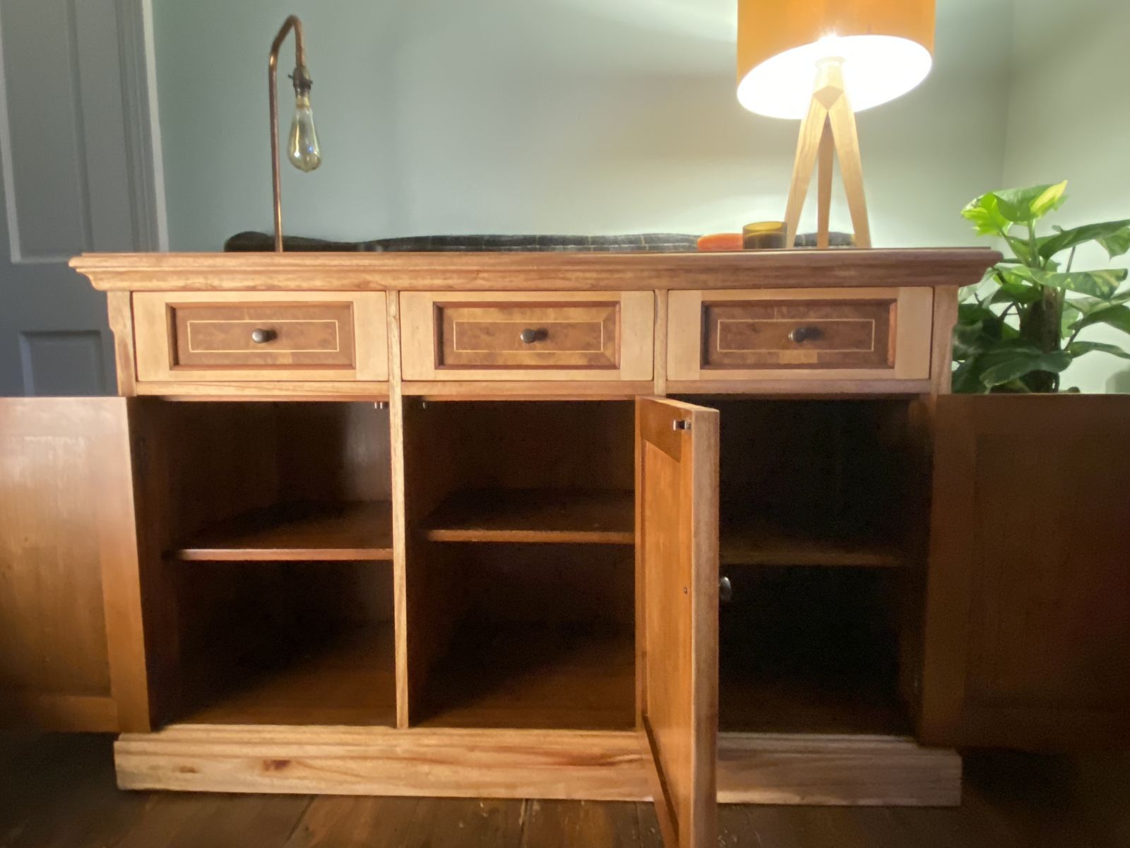 Solid Walnut Wood Multiyork Sideboard | Buffet | Organiser | Chest Of Drawers photo buy