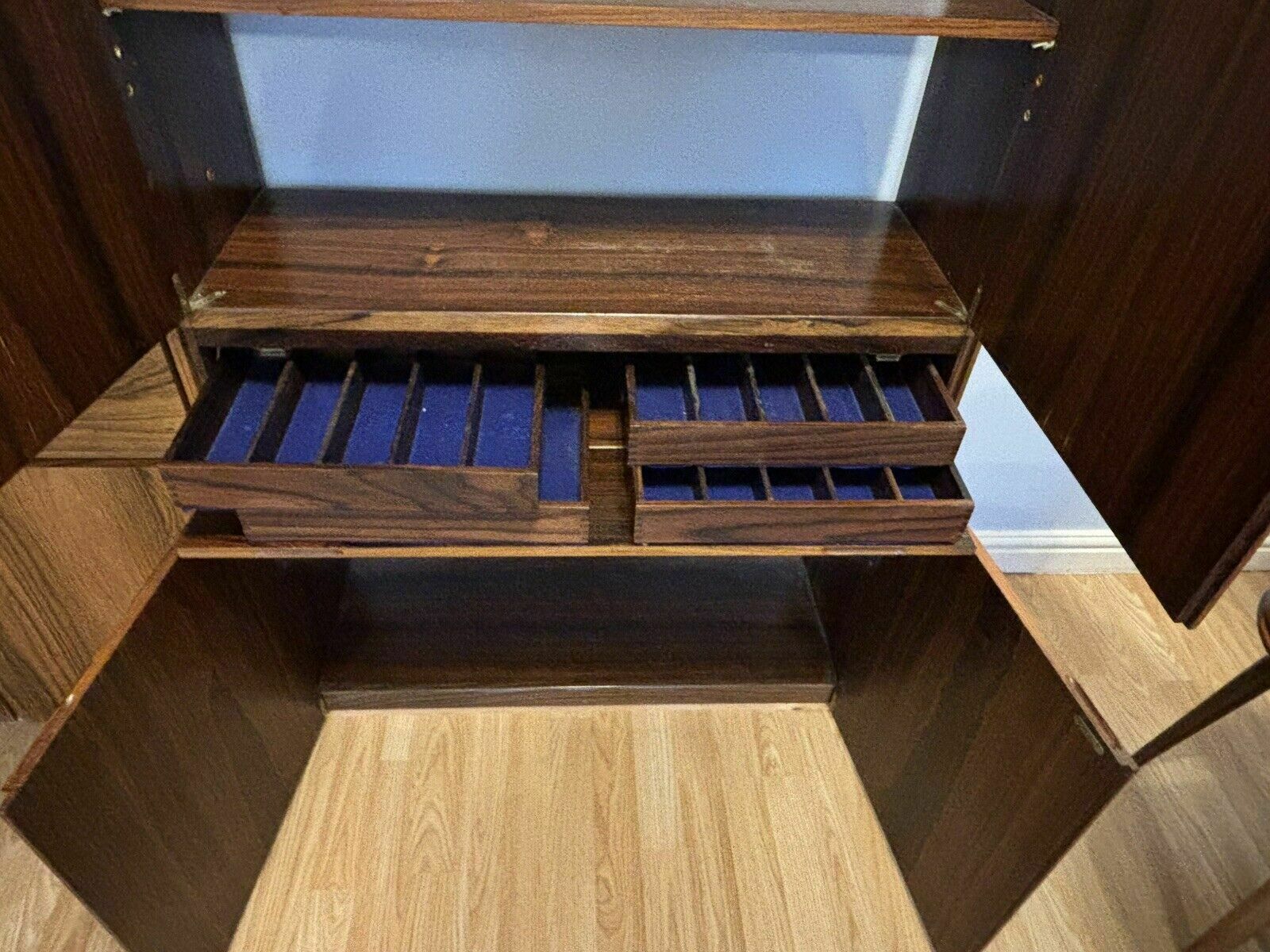 photo furniture Archie Shine Rosewood Cocktail Cabinet, Display Cabinet, Shelves & Cupboards
