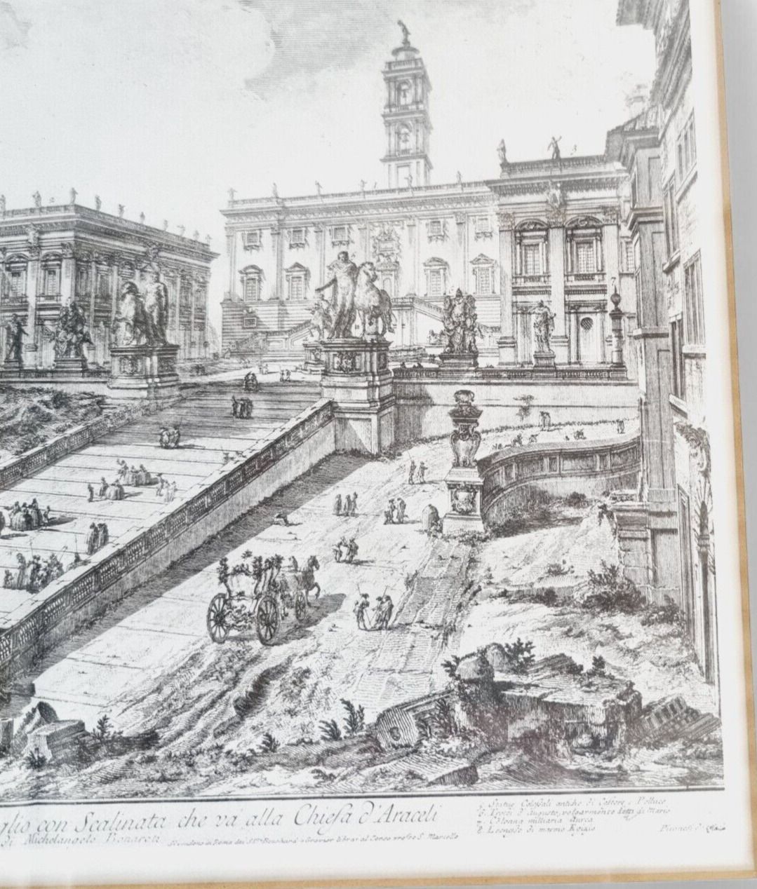 Giovanni Battista Piranesi The Capitol And The Steps Of S. Maria In Aracoeli photo 650.0