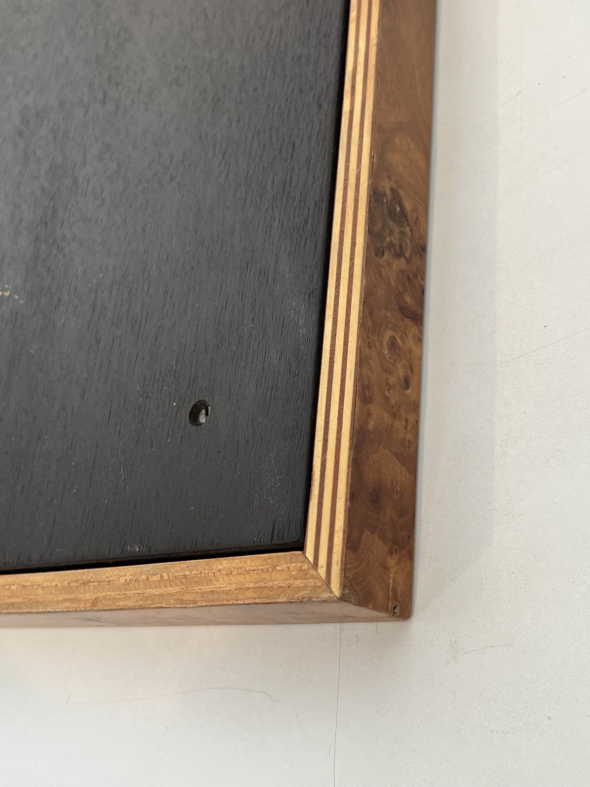 photo buy Willy Rizzo Elm Burl Veneer And Chrome Mirror