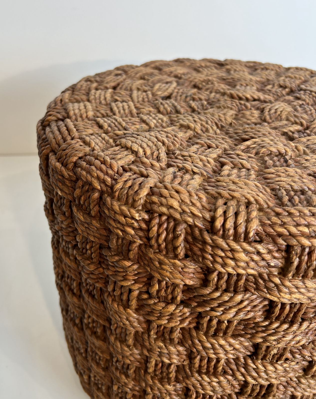 Pair Of Rope Stools In The Style Of Audoux Minet photo buy