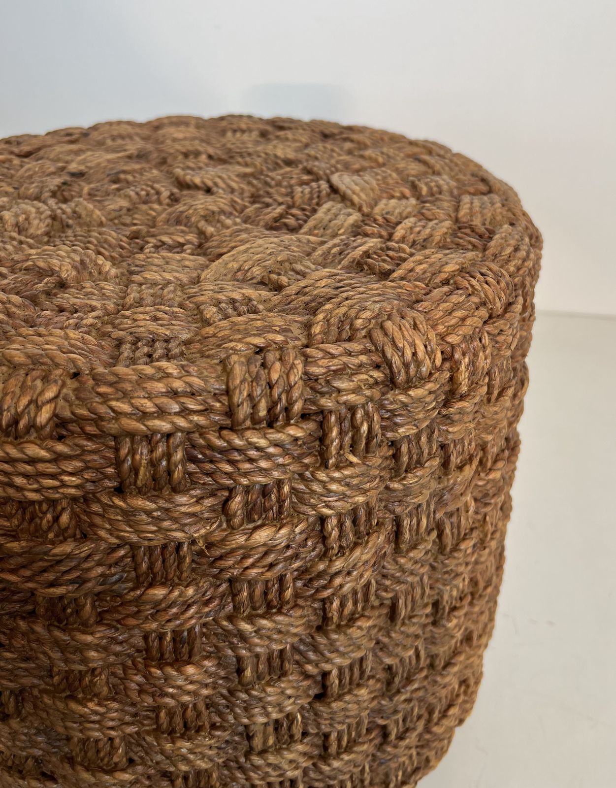 photo vintage Pair Of Rope Stools In The Style Of Audoux Minet