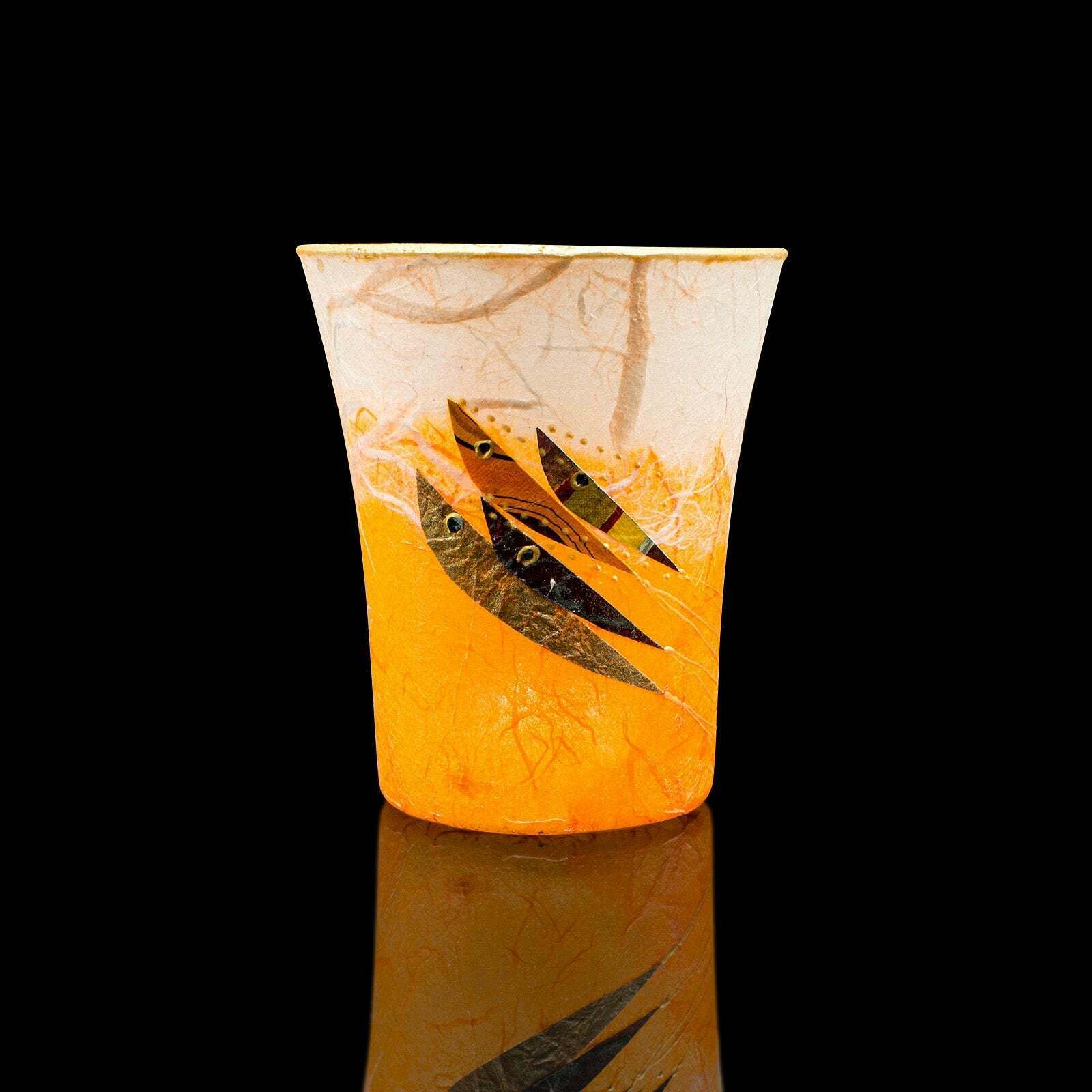 Small Contemporary Posy Jar, English, Art Glass, Flower Vase, Tea Light Holder photo furniture