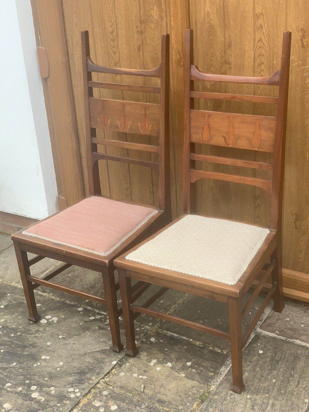 A Near Pair Of Art Nouveau Bedroom Chairs photo furniture