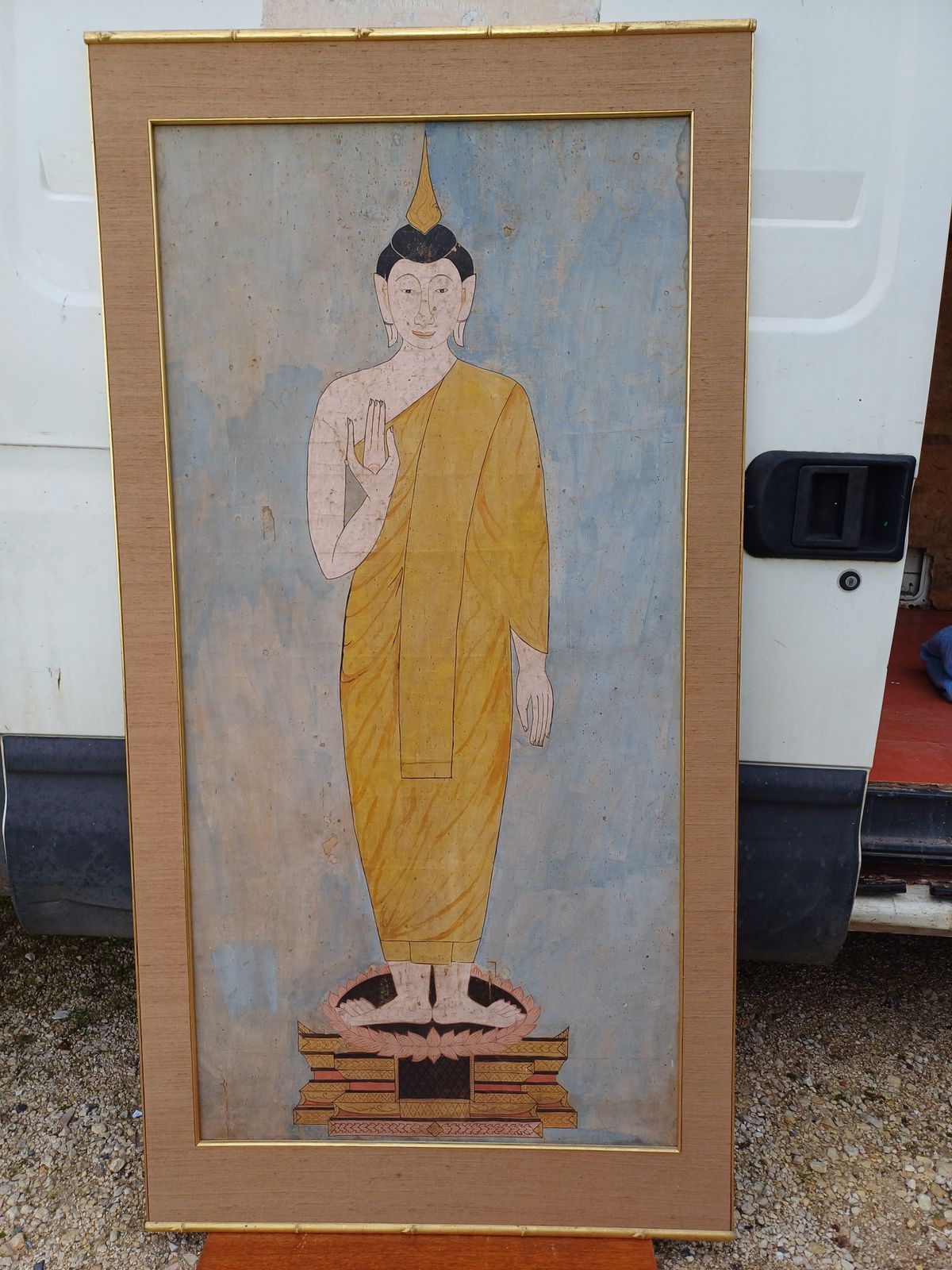 Silk Painting 19th Buddha Thailand