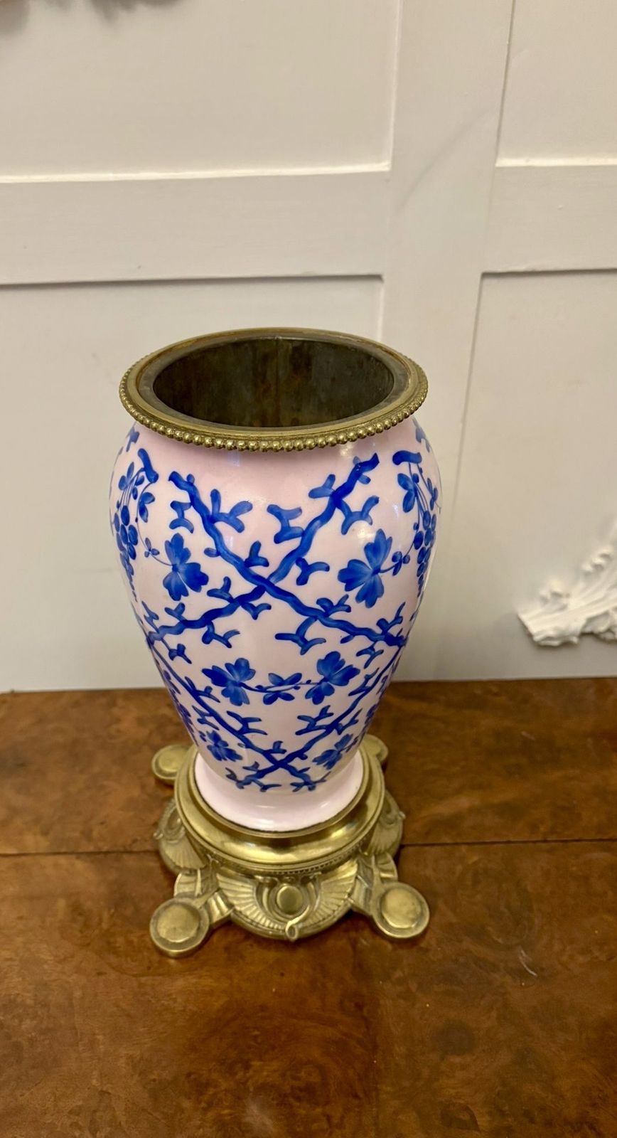 Unusual Outstanding Quality Large Antique 19th Cenutry Porcelain Oil Lamp photo Lighting