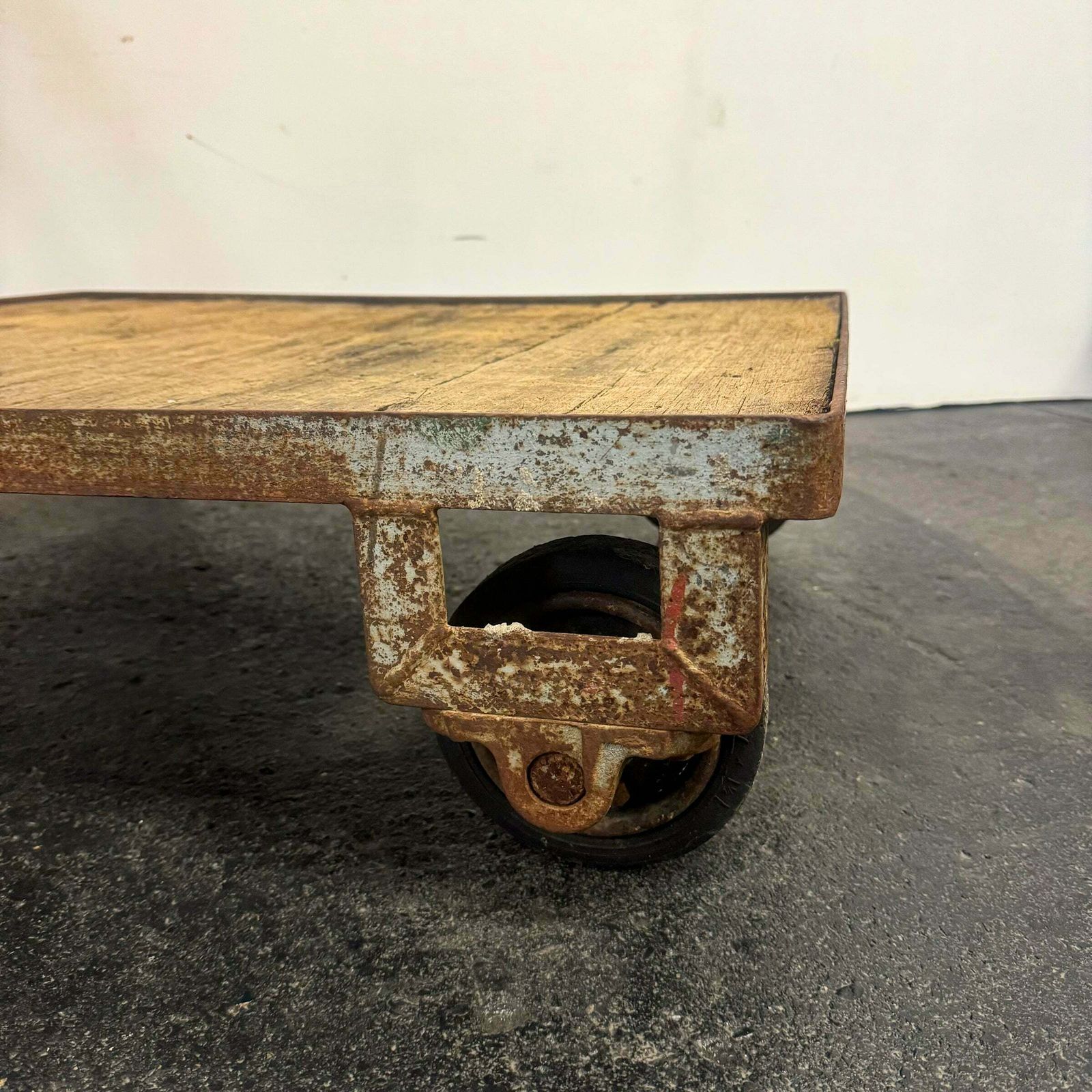 Antique Wooden Tuglift Trolley photo buy