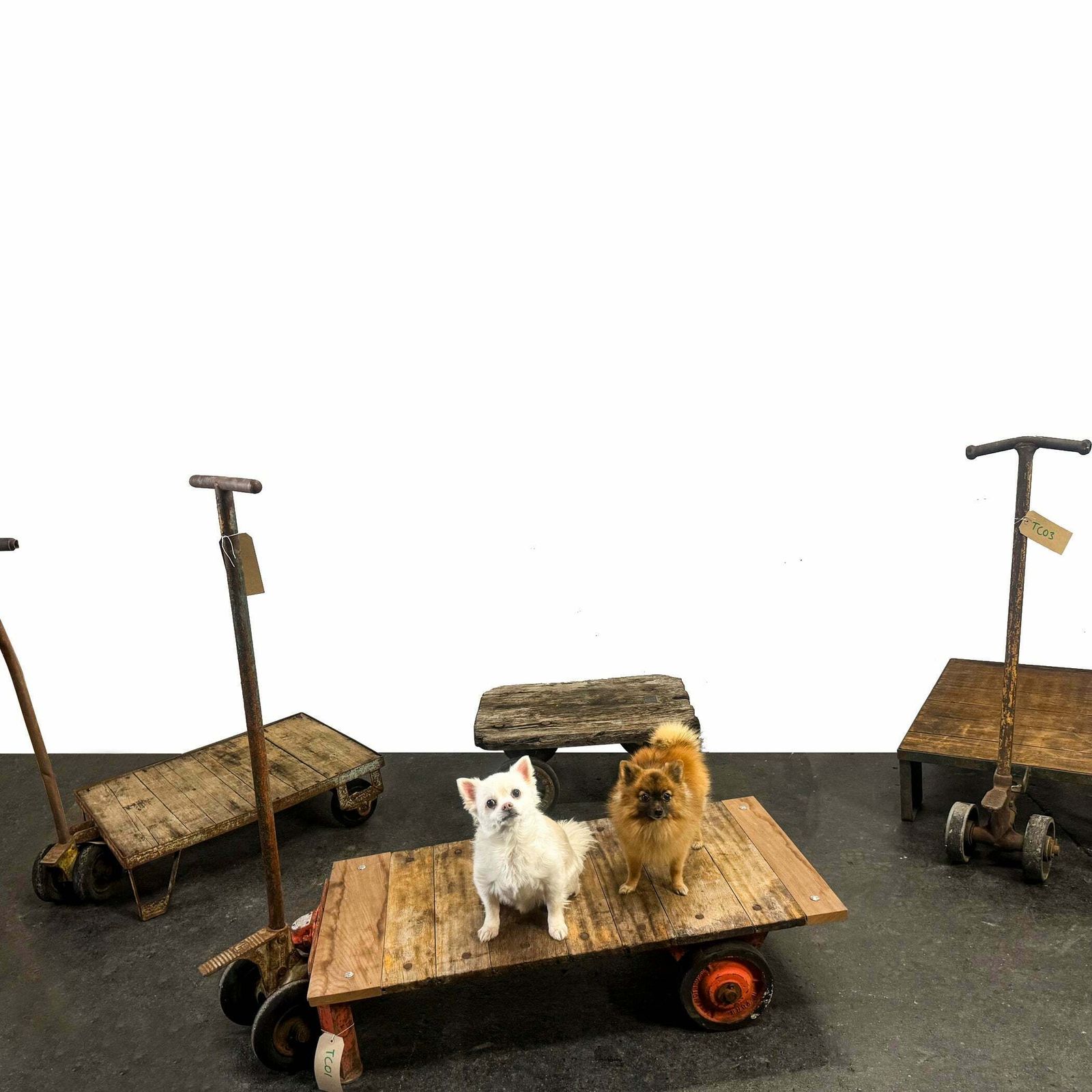 Antique Wooden Tuglift Trolley photo furniture