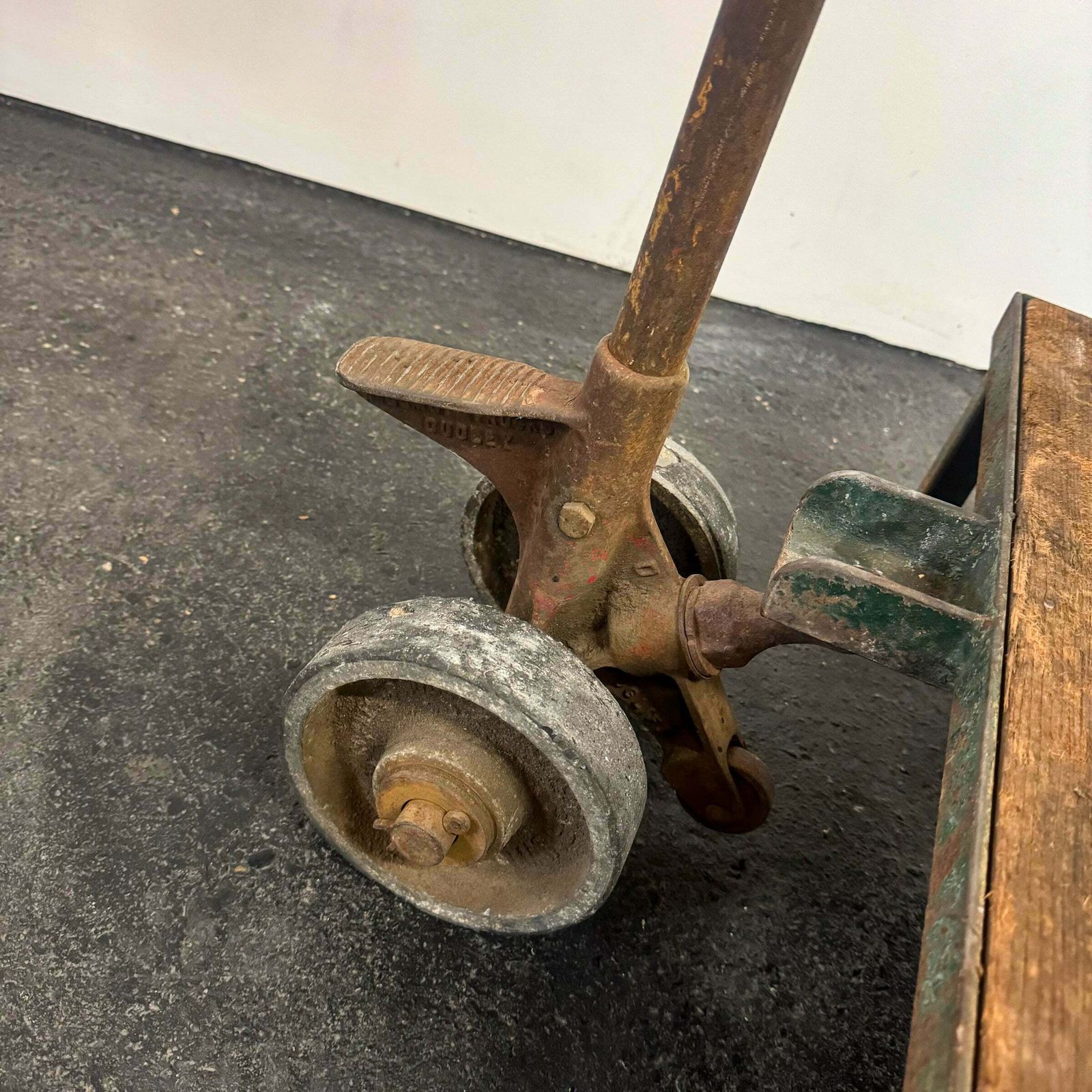 Antique Wooden Tuglift Trolley photo 250.0
