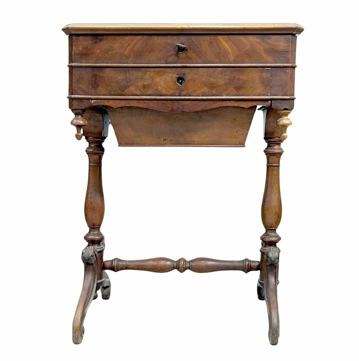 Small Mahogany Work Piece Of Furniture From The End Of The 19th Century photo furniture