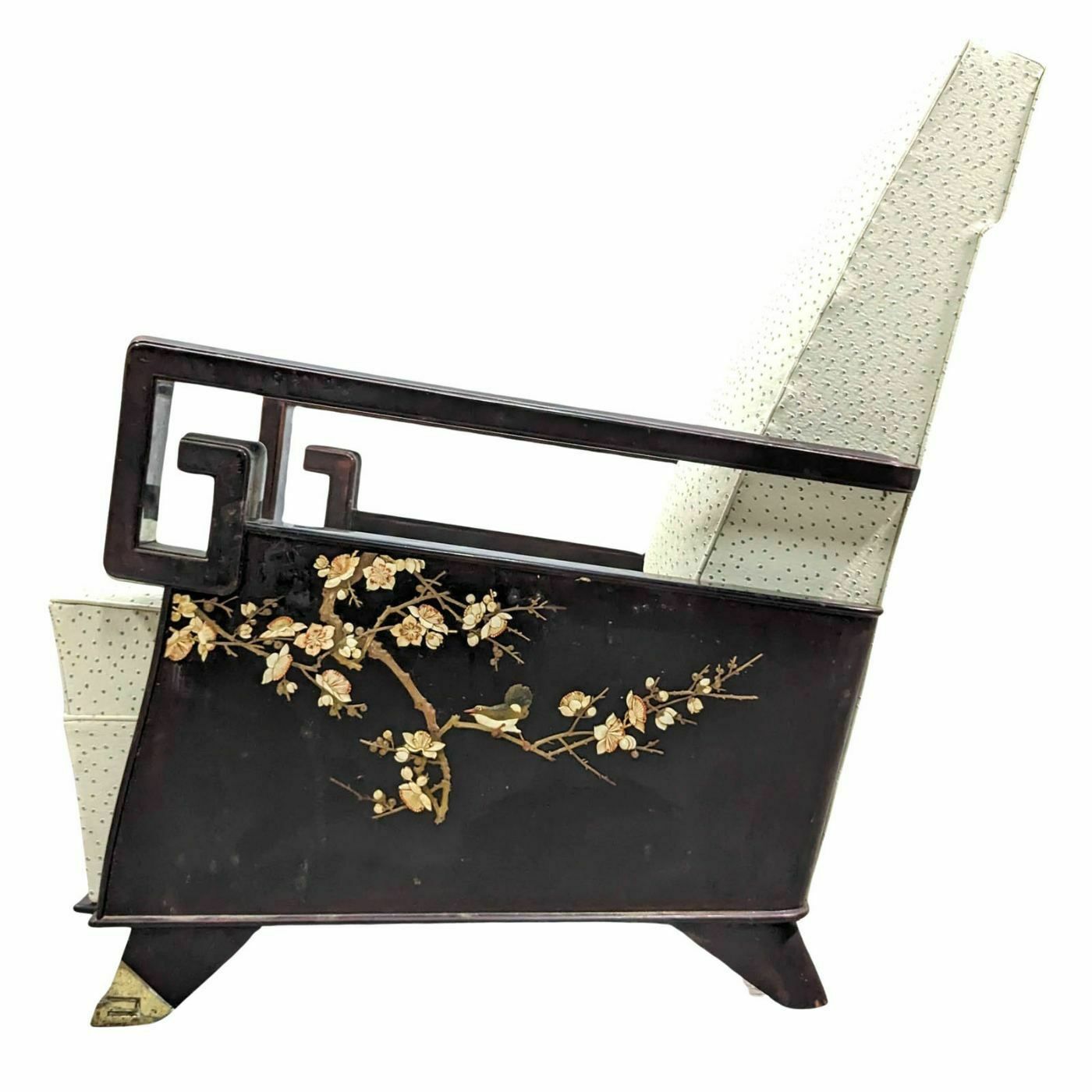Pair Of 1940s Armchairs In An Asian Style photo furniture