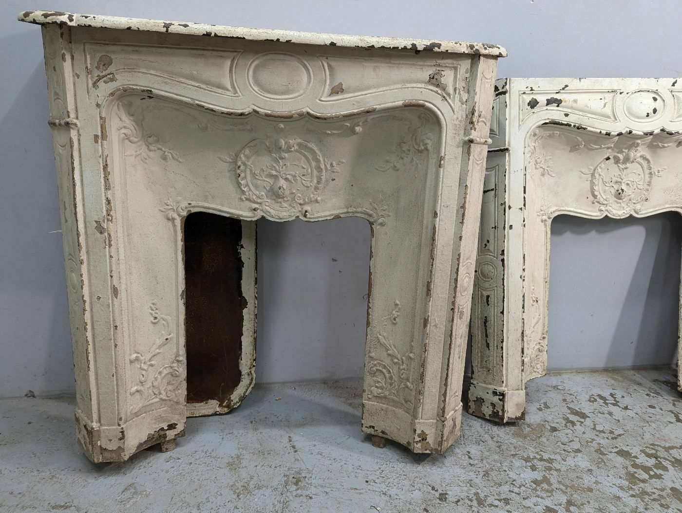 Rare Pair Of Cast Iron Fireplaces From The Napoleon III Period photo furniture