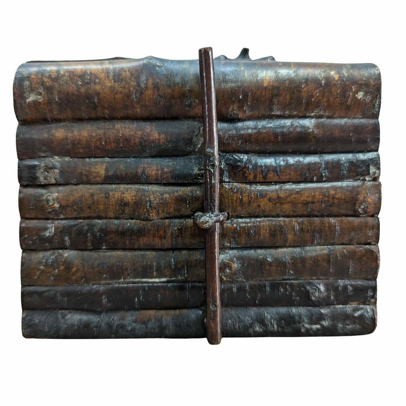 End Grain Wood Cigarette Box Circa 1900 photo 312.0