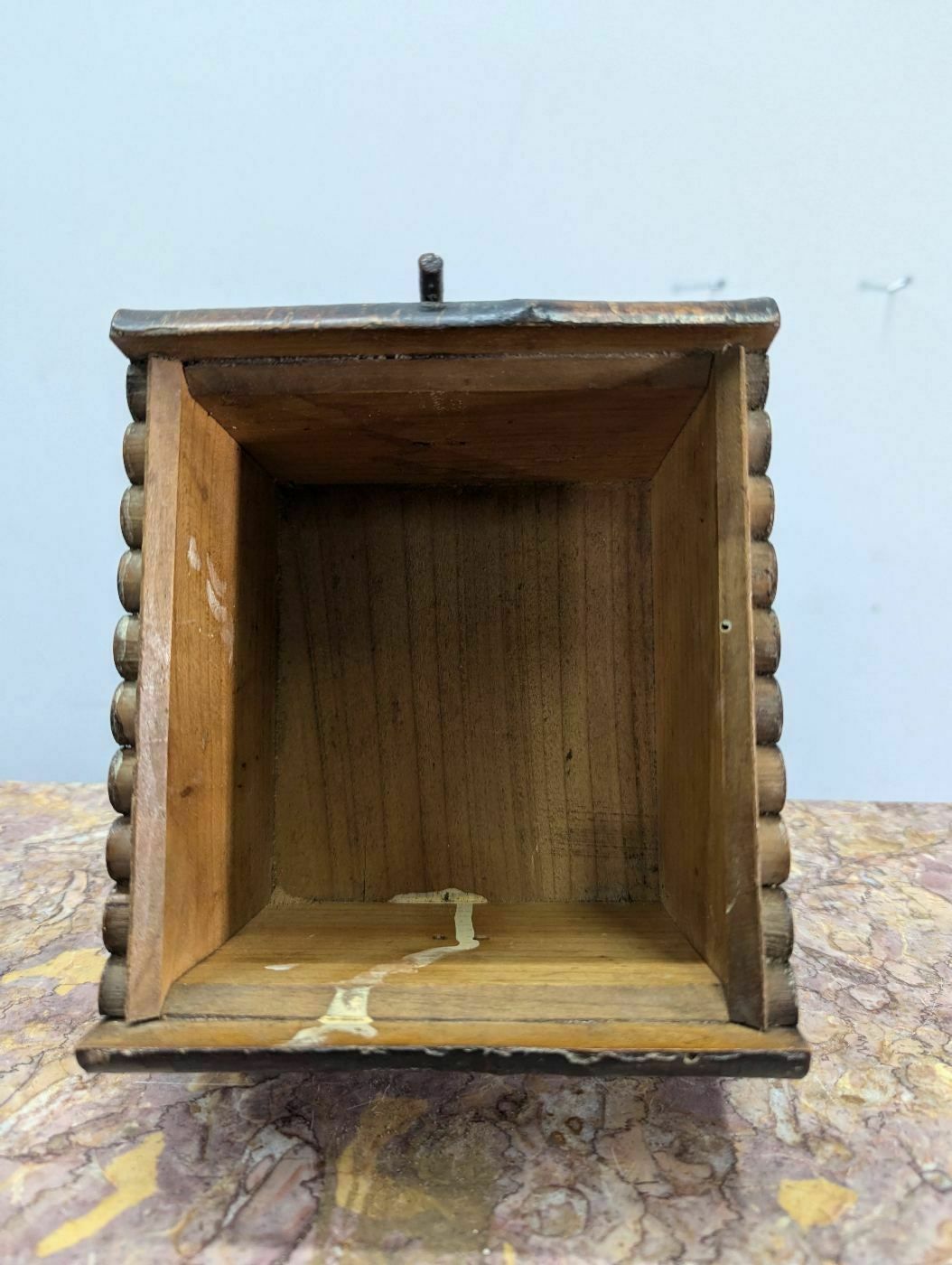 End Grain Wood Cigarette Box Circa 1900 photo buy