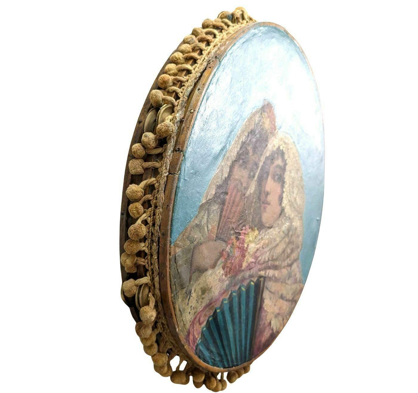 Tambourine In The Elegant 19th Century photo for sale